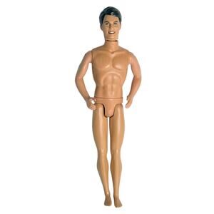 Barbie Ken Doll 12" Twist & Bend Legs Vintage 1968 Mod Nude Brown Hair Mattel